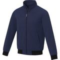 Navy - Side - Elevate Unisex Adult Keefe Bomber Jacket