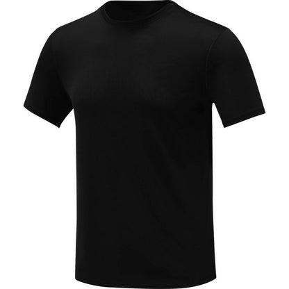 Solid Black - Front - Elevate Mens Kratos Cool Fit Short-Sleeved T-Shirt