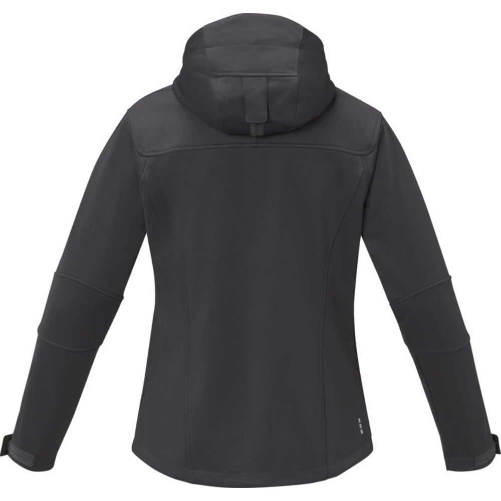 Storm Grey - Back - Elevate Womens-Ladies Match Soft Shell Jacket