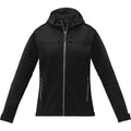 Solid Black - Front - Elevate Womens-Ladies Match Soft Shell Jacket
