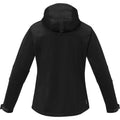 Solid Black - Back - Elevate Womens-Ladies Match Soft Shell Jacket