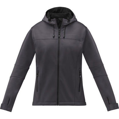 Storm Grey - Front - Elevate Womens-Ladies Match Soft Shell Jacket