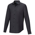 Solid Black - Side - Elevate NXT Mens Cuprite Organic Long-Sleeved Shirt