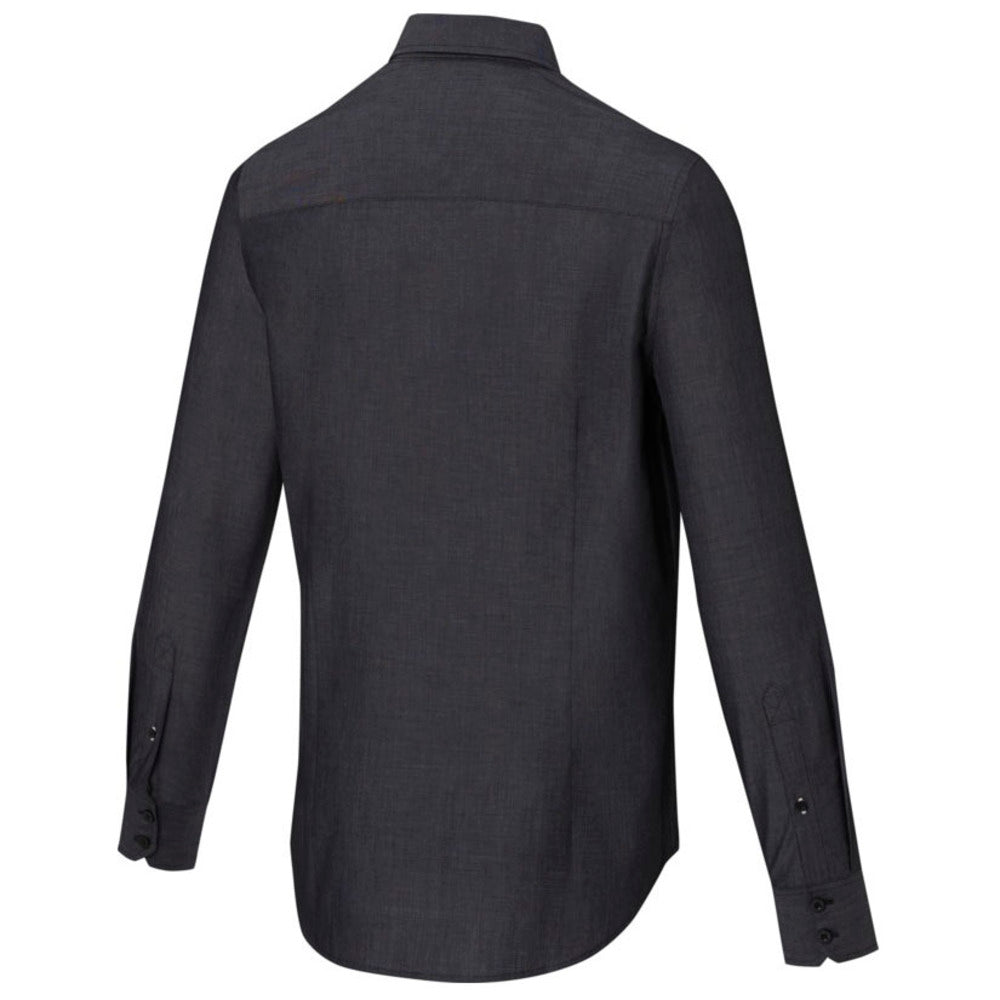 Solid Black - Lifestyle - Elevate NXT Mens Cuprite Organic Long-Sleeved Shirt