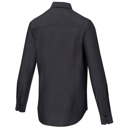 Solid Black - Lifestyle - Elevate NXT Mens Cuprite Organic Long-Sleeved Shirt