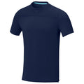 Navy - Side - Elevate NXT Mens Borax Recycled Cool Fit Short-Sleeved T-Shirt