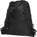 Solid Black - Front - Bullet Adventure Recycled Insulated Drawstring Bag