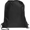 Solid Black - Back - Bullet Adventure Recycled Insulated Drawstring Bag