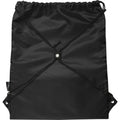 Solid Black - Lifestyle - Bullet Adventure Recycled Insulated Drawstring Bag