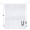 White - Pack Shot - Bullet Adventure Recycled Insulated Drawstring Bag