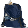 Navy - Close up - Bullet Adventure Recycled Insulated Drawstring Bag