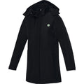 Solid Black - Close up - Elevate Life Womens-Ladies Hardy Insulated Parka