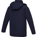 Navy - Close up - Elevate Life Mens Hardy Insulated Parka
