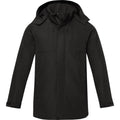 Solid Black - Front - Elevate Life Mens Hardy Insulated Parka