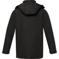 Solid Black - Back - Elevate Life Mens Hardy Insulated Parka