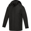 Solid Black - Side - Elevate Life Mens Hardy Insulated Parka
