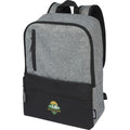 Solid Black-Heather Grey - Lifestyle - Unbranded Reclaim Two Tone Recycled 14L Laptop Backpack