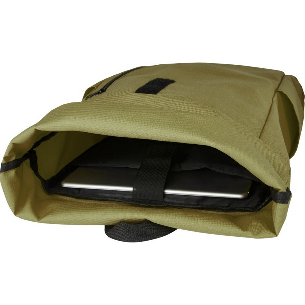 Olive - Side - Unbranded Byron Roll Up 18L Backpack