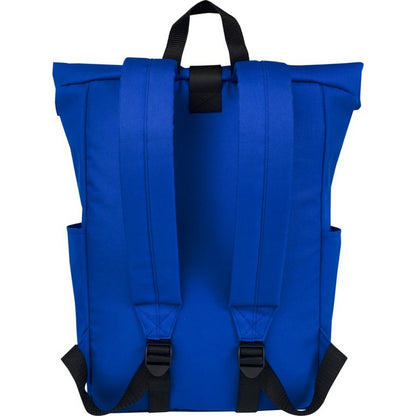 Royal Blue - Back - Unbranded Byron Roll Up 18L Backpack