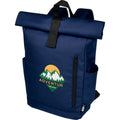 Navy - Side - Unbranded Byron Roll Up 18L Backpack