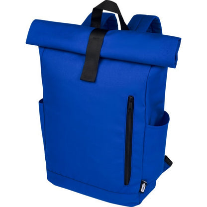 Royal Blue - Close up - Unbranded Byron Roll Up 18L Backpack