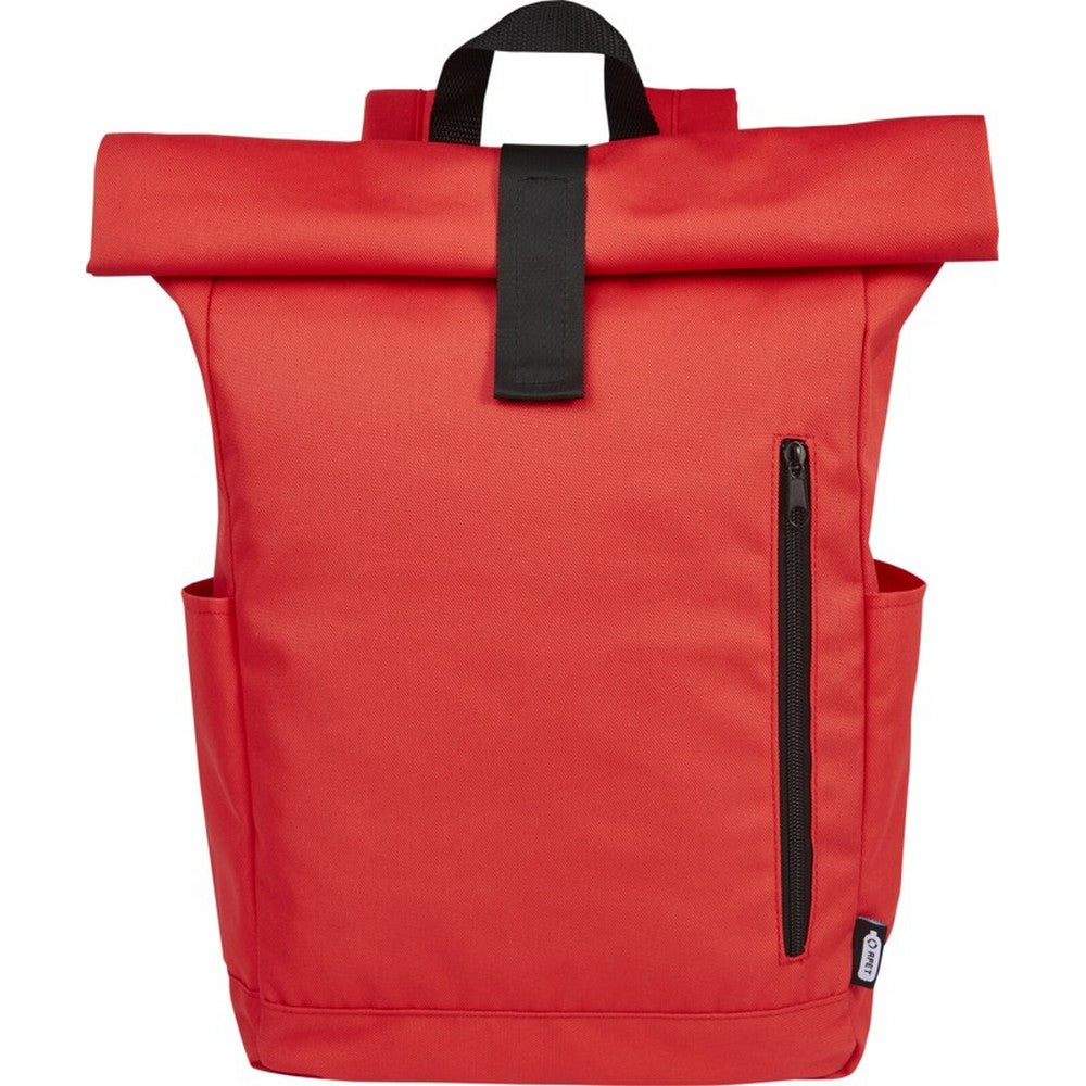 Red - Front - Unbranded Byron Roll Up 18L Backpack