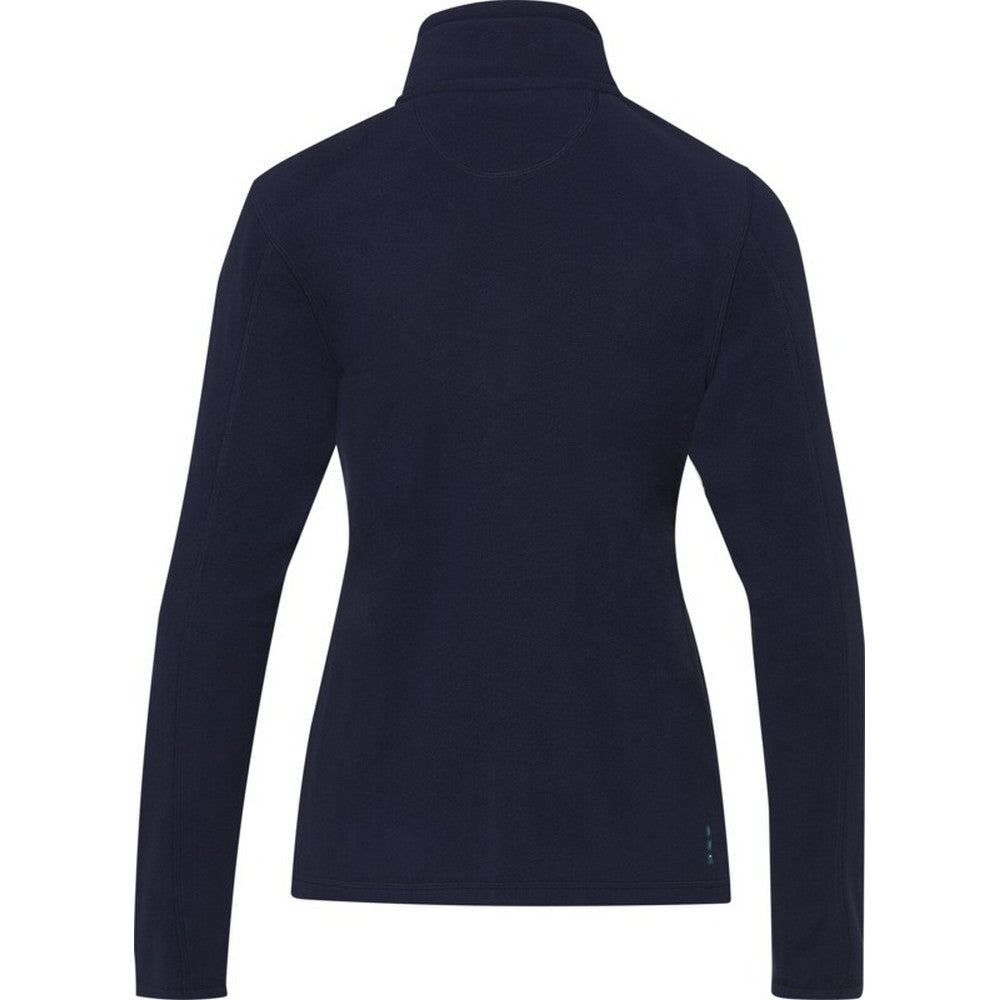 Navy - Back - Elevate NXT Womens-Ladies Amber Recycled Full Zip Fleece Jacket