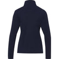 Navy - Back - Elevate NXT Womens-Ladies Amber Recycled Full Zip Fleece Jacket