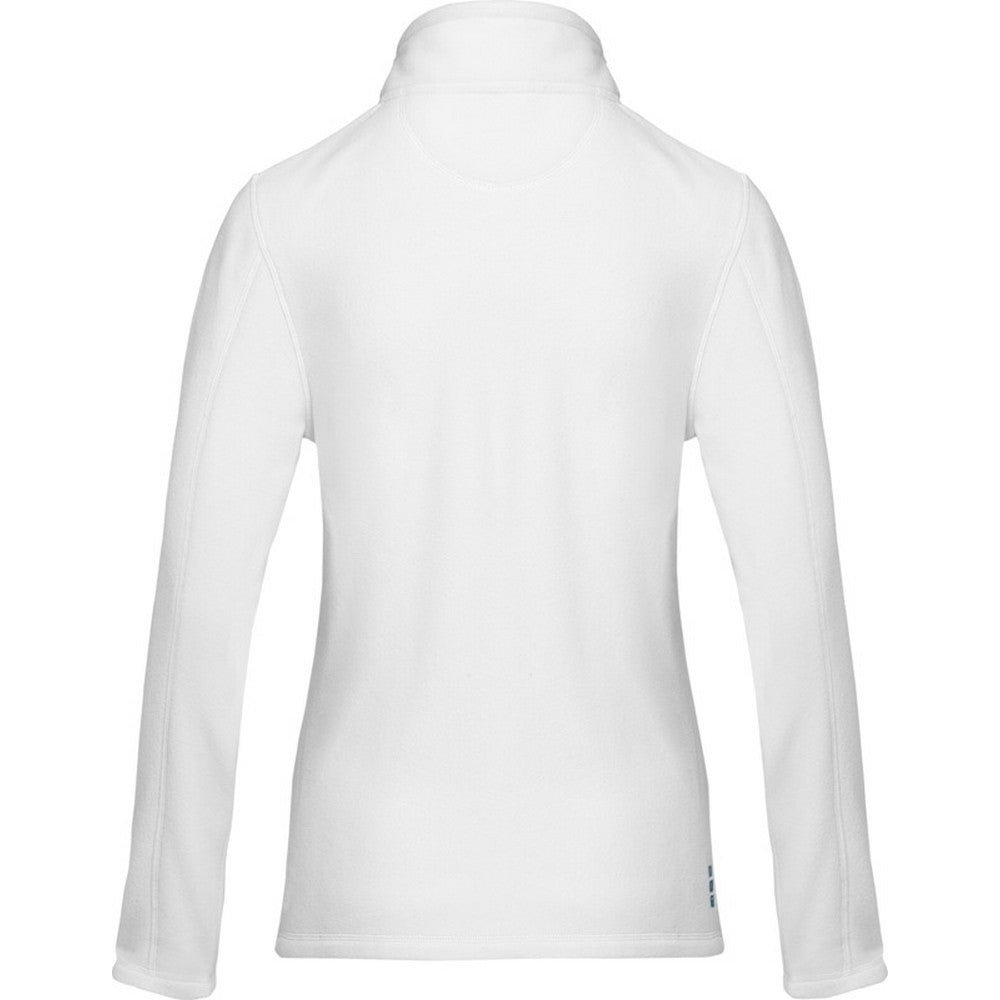 White - Back - Elevate NXT Womens-Ladies Amber Recycled Full Zip Fleece Jacket