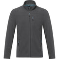 Storm Grey - Front - Elevate NXT Mens Amber Recycled Full Zip Fleece Jacket