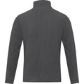 Storm Grey - Back - Elevate NXT Mens Amber Recycled Full Zip Fleece Jacket