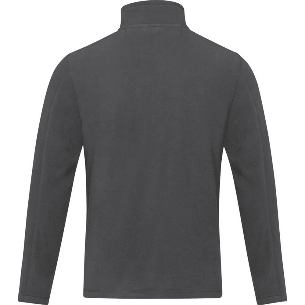 Storm Grey - Back - Elevate NXT Mens Amber Recycled Full Zip Fleece Jacket