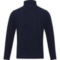 Navy - Back - Elevate NXT Mens Amber Recycled Full Zip Fleece Jacket