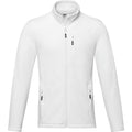 White - Front - Elevate NXT Mens Amber Recycled Full Zip Fleece Jacket