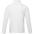 White - Back - Elevate NXT Mens Amber Recycled Full Zip Fleece Jacket