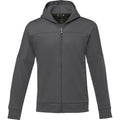 Storm Grey - Front - Elevate Life Mens Nubia Knitted Full Zip Jacket