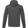 Storm Grey - Back - Elevate Life Mens Nubia Knitted Full Zip Jacket