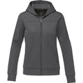 Storm Grey - Front - Elevate Life Womens-Ladies Nubia Knitted Full Zip Jacket