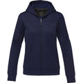 Navy - Front - Elevate Life Womens-Ladies Nubia Knitted Full Zip Jacket