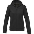 Solid Black - Front - Elevate Life Womens-Ladies Nubia Knitted Full Zip Jacket