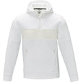 White - Front - Elevate Life Mens Sayan Half Zip Hoodie