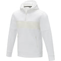 White - Side - Elevate Life Mens Sayan Half Zip Hoodie