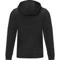 Solid Black - Back - Elevate Life Mens Sayan Half Zip Hoodie