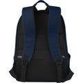 Navy - Back - Joey Canvas Anti-Theft 18L Laptop Backpack