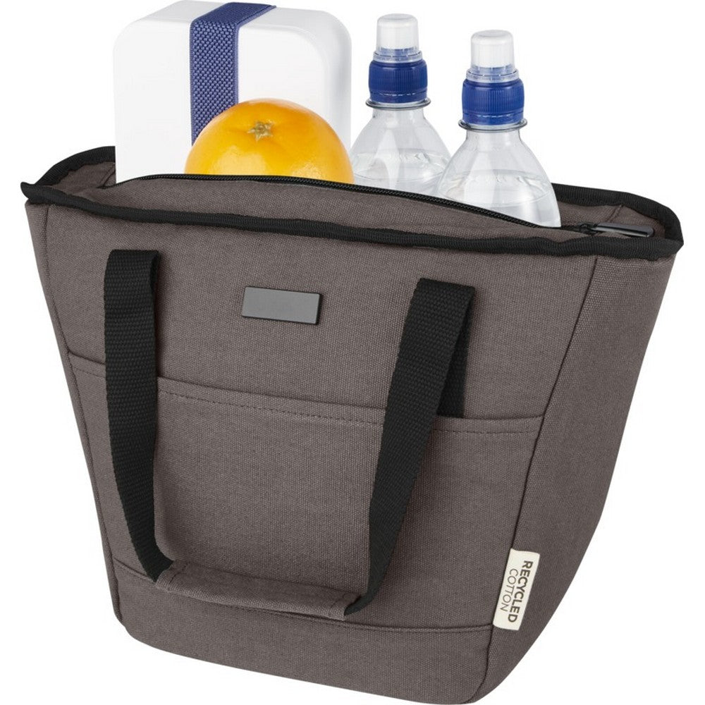 Grey - Close up - Joey 6L Canvas Cooler Bag