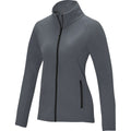 Storm Grey - Side - Elevate Essentials Womens-Ladies Zelus Fleece Jacket