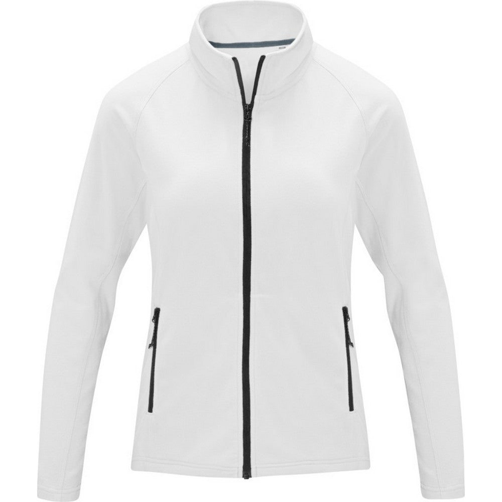White - Front - Elevate Essentials Womens-Ladies Zelus Fleece Jacket