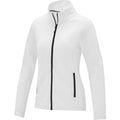 White - Side - Elevate Essentials Womens-Ladies Zelus Fleece Jacket