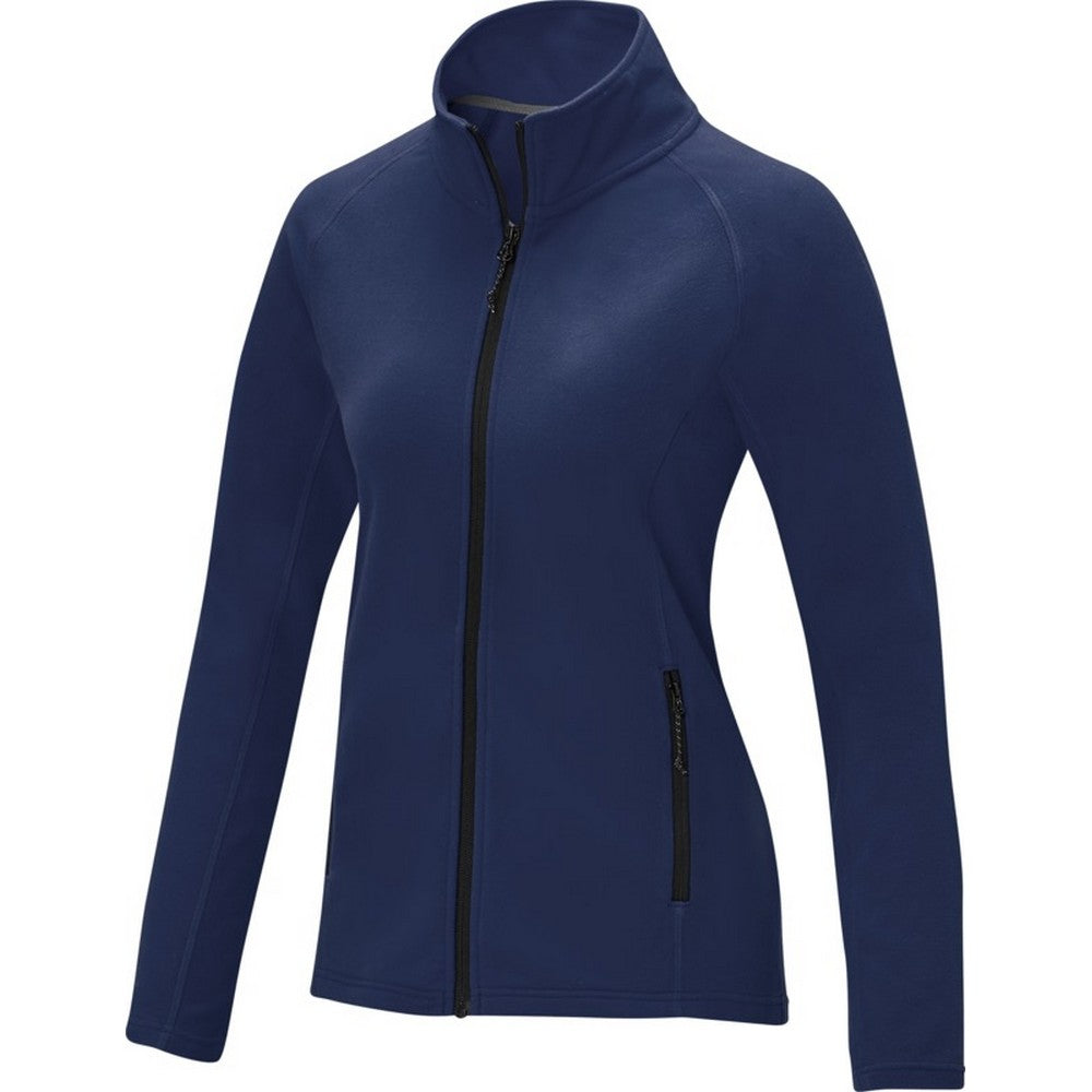 Navy - Side - Elevate Essentials Womens-Ladies Zelus Fleece Jacket