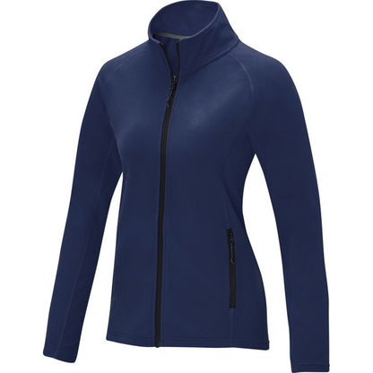 Navy - Side - Elevate Essentials Womens-Ladies Zelus Fleece Jacket